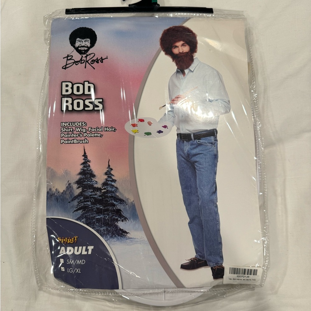 Bob Ross costume bob ross Halloween costume painter costume wig beard paintbrush